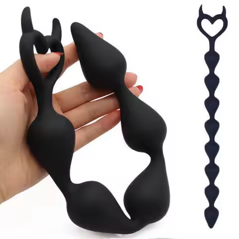 36cm Long Anal Beads Butt Plug Silicone Stimulator Balls Prostate Massager