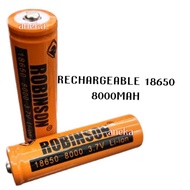 RECHARGEABLE 18650 8000 MAH Li lon 3.7v BATTERY