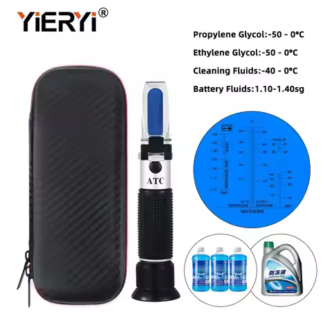 yieryi New Hand Held 4 in 1 Car Refractometer Optical AdBlue Urea / Battery / Antifreeze / Cleaner F
