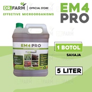 DR FARM EM4 Effective Microorganisms 5L EM Untuk Ternakan Ayam Pertanian Akuakultur Baja Organik Raw