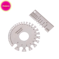 Cheesenm 0-36 Round AWG SWG Wire Gauge Thickness Ruler Gauge Diameter Stainless Steel Measurer Tool 