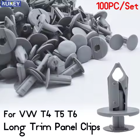 100x For VW Volkswagen T4 T5 T6 Transporter Eurovan Multivan Auto Fasteners Trim Panel Lining Clips 