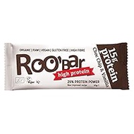 ROOBAR Protein Choc Chip + Vanilla 60 g Raw Food Bar (Organic, Raw, Vegan) New Formulation!