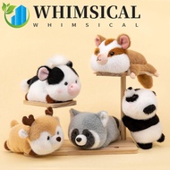 WHIMSICAL Panda Plush Toy, Husky Border Collie Raccoon Doll Clip, Cartoon Sleeping Doll 16cm Interac