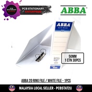 ABBA 2D Ring File/White File/Document File - 50MM