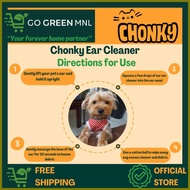 ╳ ☂ ▨ CHONKY Pet Ear Cleaner with Virgin Coconut Oil 15mL | Remove Wax Debris (Tutuli)