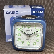[TimeYourTime] Casio Clock TQ-142-2D Traveler Small Size Blue White Analog Beeper Sound Alarm Table Clock TQ-142-2 TQ-142