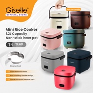 Giselle Mini Rice Cooker with Non-stick aluminium inner Pot(food grade)and Steamer(1.2L/200W)KEA0371