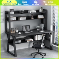 【Hot sales】Study Table Bedroom Table with Book Shelf Desktop Table Computer Table Latest Model Computer Tabel 80/100/120cm