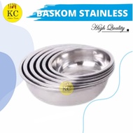 Baskom Stainless Anti Karat Baskom Adonan Mixing Bowl Stainless Steel Baskom Mangkok Stainless 555 W