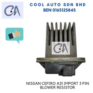 🔥READY STOCK 🔥NISSAN CEFIRO A31 IMPORT 3 PIN BLOWER RESISTOR