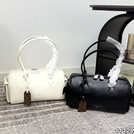 L/New Style Genuine Leather Motorcycle Boston Bag Shoulder Crossbody Bag All-Match Casual Pillow Bag