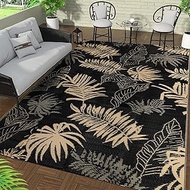 famibay Outdoor Rug (Black & Brown, 8' x 10')