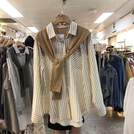 Striped Shirt Leisure Design Wear
