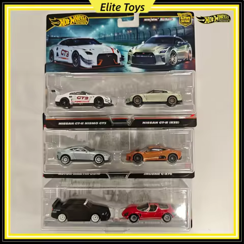 2025 New Hot Wheels Premium Car Culture T Nissan 007 Martin Jaguar Alfa Romeo1:64 Diecast Vehicle Al