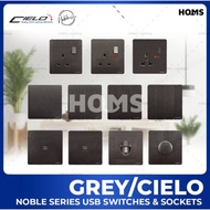 CIELO Noble Series Switches & Sockets SIRIM Frameless Switch 13A/15A Socket Waterproof Cover HOMS