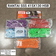 MERAH HIJAU UNGU SSS CHAIN 415X130 HSB biru; PURPLE; ORANGE; GREEN; RED
