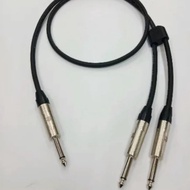 kabel canare standar plus Jack Akai 6,5mm to 2 akai 6,5mm mono 3M