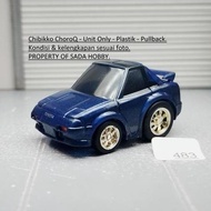TOYOTA CHIBIKKO CHOROQ CHORO Q MR2 AW11 DARK BLUE PULLBACK UNIT ONLY CADATOYS
