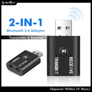 Wireless 5.0 USB Bluetooth Adapter Transmitter Bluetooth Receiver Audio Bluetooth Dongle for Computer PC Laptop