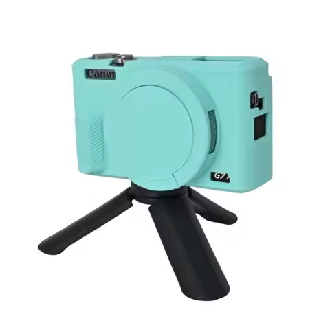 Protective Body Cover Case For Canon G7X Mark 2 G7X II G7X2 G7X3 G7XIII with Silicone Lens Cap Soft
