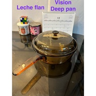 vision cookware deep pan (leche flan)