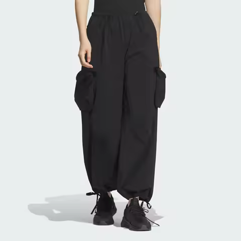 Adidas genuine Utility Style Women's Woven Loose Sports Casual Umbrella Pants JD9899