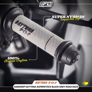 RUBBER HANDGRIP RUBBER GRIP GAS SARUNG DAYTONA BLACK GRAY ROAD RACE SUPERSTOCK UNIVERSAL QUALITY ORI