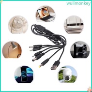 WU 5V USB to 5 5x2 1mm 4 0x1 7mm 2 0x0 6mm 2 5x0 7mm 3 5x1 35mm Charging Cable