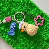 Duck fish bag charm
