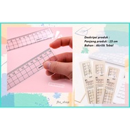 Acrylic Ruler Aesthetic Ruler Transparent Ruler Cute Ruler Simple Clear Ruler