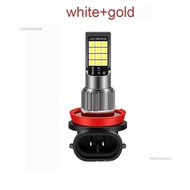 Buah H11 H8 Lampu Kabut 100 W 20SMD Mobil LED Kabut Bohlam Lampu Depan Lampu Putih Kuning