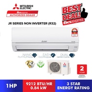 [READY STOCK] Mitsubishi Mr.Slim R32 Non-Inverter Aircond JR10VF / JR13VF / JR18VF / JR24VF (1HP/1.5HP/2HP/2.5HP)