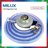 MILUX LPG Gas Rugulator Set with Hose &amp; Clips / Kepala Gas