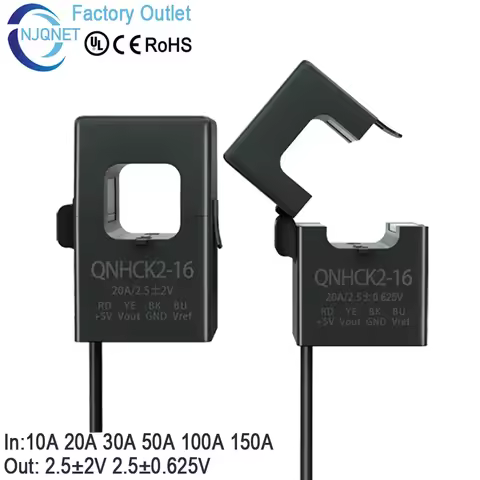 Hall Effect Current Transducer QNHCK2-16 DC 10A 20A 30A 50A 100A 2.5V 2V ct clamp current transforme