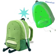 BLUEVELVET ONE Liam Plush Backpack, HfjONE Character Anime Liam Mini Knapsack Bags, Kawaii Green Lig