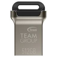 TEAMGROUP 十銓 C162 迷你金彩碟 USB 3.2 鋅合金的材質 隨身碟 黑色  512GB  1個