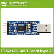 Waveshare FT232 USB UART Board (Type A), USB To TTL/UART, FT232R FT232RL to RS232 TTL Serial Module 