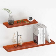 5IJOWall Shelf Partition Solid Wood Wall Living Room Bookshelf Wall-Mounted Iron Wall-Mounted Shelf