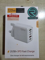 全新 REZdesign 快充 Fast charging 充電器 120W