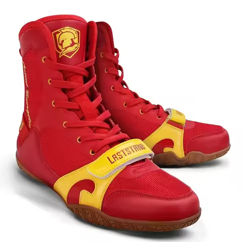 Wrestling shoes male Boxing Shoes Fighting Sanda Strength High Top Shoes light fighting Boots Weight