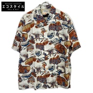 Sun Surf SS37918顏色105 Katsushika Hokusai Chushingura Raid Aloha 襯衫 XL [二手]