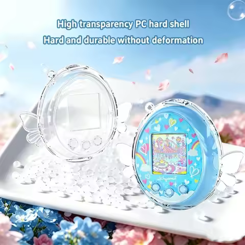 Clear Full Coverage Protective Caseangel Wing Pc Hard Shell For Tamagotchi Meets Shockproof Anti-scr