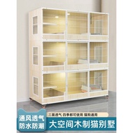 Indoor Cat Villa Cat Villa Solid Wood Super Large Space Luxury Cat Cage Cat House Cat House House Ho