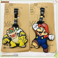 Now 24h Luggage Tag Tow Pass Boarding Mario Super Book Charm Name Sign an