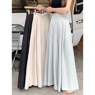 Suit Pants High Waist Drape Slimmer Look Casual Floor 7287