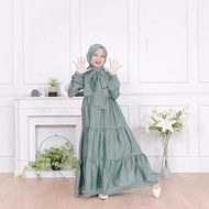 Gamis Anak 10-13 Tahun Melody Dress Kids Gamis Santorini Silk Premium Baju Muslim Anak Perempuan