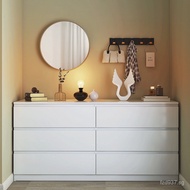 Bedroom Storage Cabinet Three-Drawer Cabinet Home Storage Cabinet Five-Drawer Cabinet White Bedside 