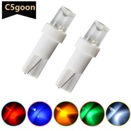 C5GOON 10Pcs T5 LED Car Dash Dashboard Lights Bulb Instrument Panel Lamp Speedometer Wedge Side Conc