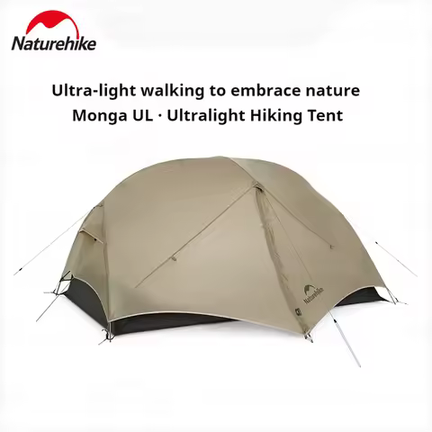 Naturehike 2025 Mongar UL Camping Tent 1-2 People 15D Nylon 3 Season Tent Waterproof Ultralight Port